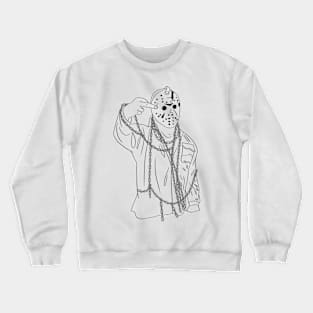 Undead man with mask Crewneck Sweatshirt